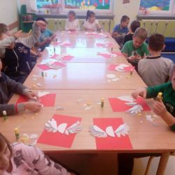 Zajęcia kiri-Origami pt. Orzeł Biały