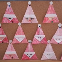 Zajęcia Origami - Mikołaj