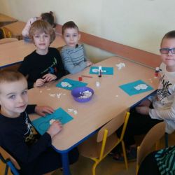 Bałwanki - wyklejanka