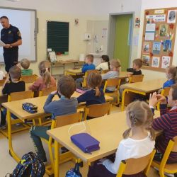 Zajęcia profilaktyczne pt. Bezpieczna droga do szkoły